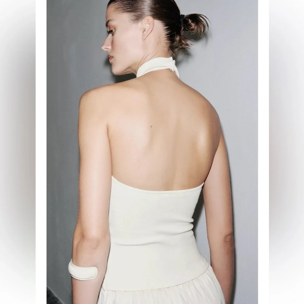 Zara Combination Halter Dress - Picture 3 of 7